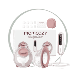 MOMCOZY V2 PRO TIRE LAIT ELECTRIQUE MAINS LIBRES ULTRA LEGER QUALITE HOSPITALIERE
