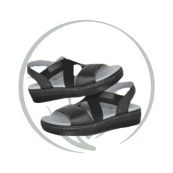 STI ORTHOPEDIC SANDALE ORTHOPEDIQUE FEMME FS04 NOIR