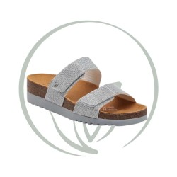 SCHOLL LUSAKA 2.0 - MULE ORTHOPÉDIQUE FEMME ARGENT - 40