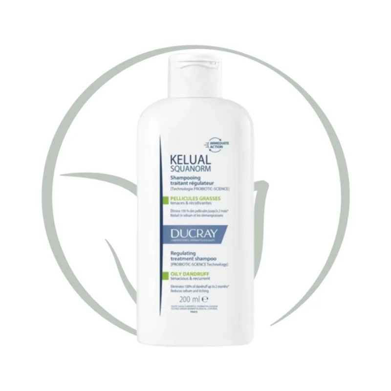 DUCRAY KELUAL SQUANORM SHAMPOOING PELLICULES GRASSES 200ML