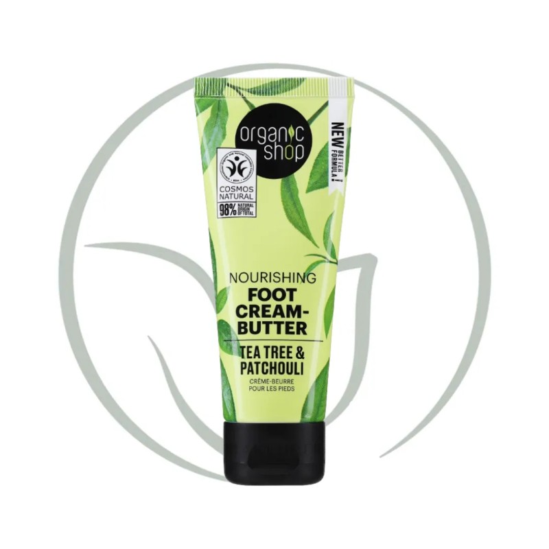 ORGANIC SHOP CREME PIEDS NOURRISSANTE A L’ARBRE À THEET AU PATCHOULI 75ML