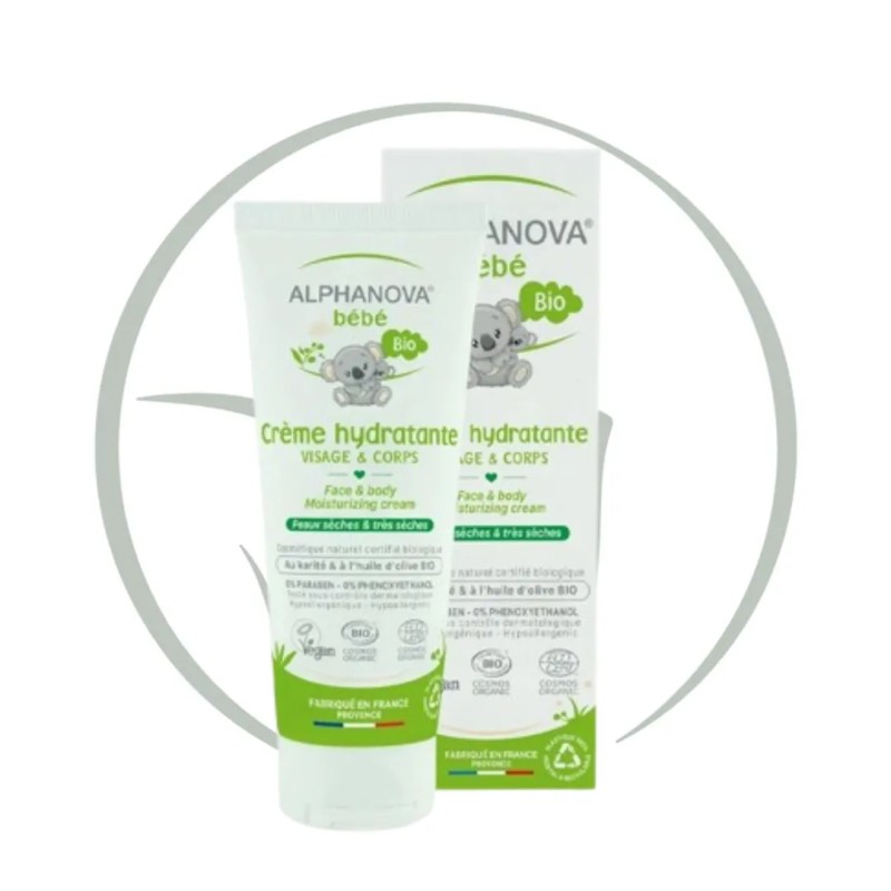 ALPHANOVA BEBE BIO CREME HYDRATANTE VISAGE ET CORPS 75ML
