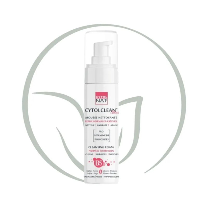 CYTOL CLEAN MOUSSE NETTOYANTE PEAUX NORMALES A SECHES 150ML