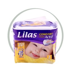 LILAS CONFORT MAX ACTIF COUCHE BB 2-4 KG 20 PIECES