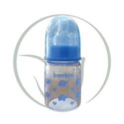 BAMBINI BIBERON EN VERRE 60ML - BLEU