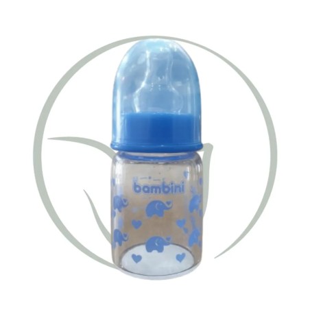 BAMBINI BIBERON EN VERRE 60ML - BLEU