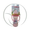 BAMBINI BIBERON PLASTIC 270ML ROSE LICORNE AVEC POIGNEE