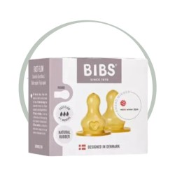 BIBS 2 TETINES RONDES LATEX BIBERON - LENT 4M+