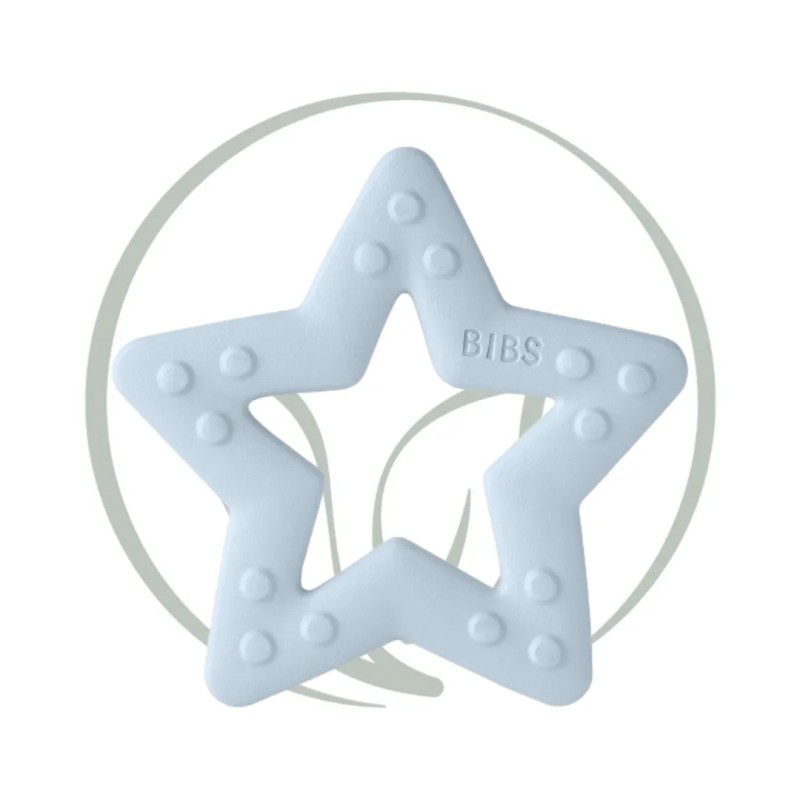 BIBS BABY BITIE ANNEAU DENTITION ETOILE - BLUE