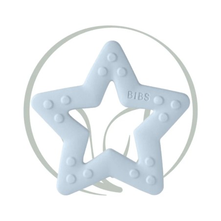 BIBS BABY BITIE ANNEAU DENTITION ETOILE - BLUE