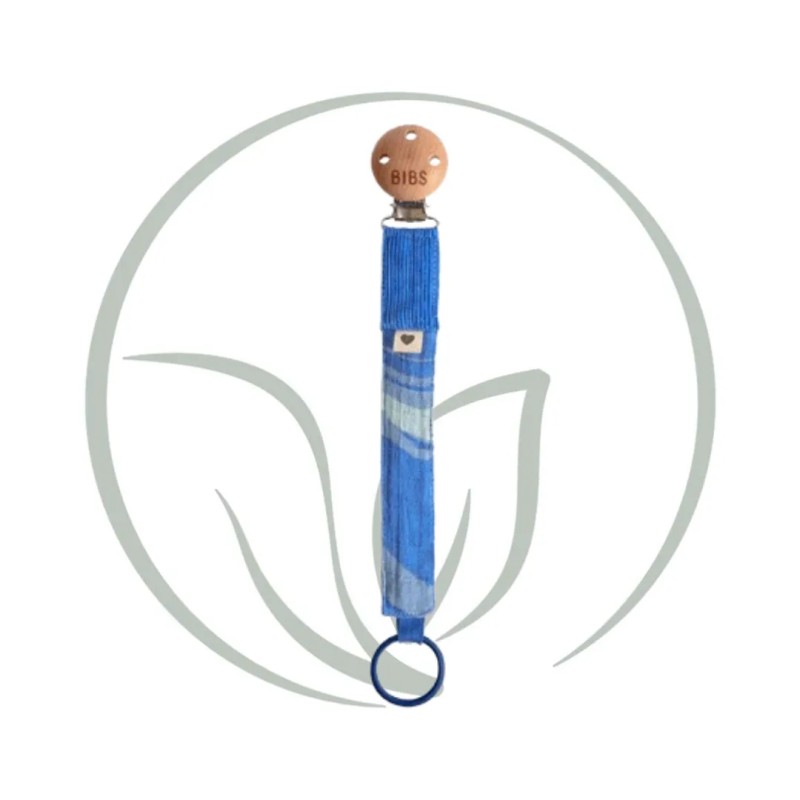 BIBS PACIFIER CLIP A SUCETTES ATTACHE SUCETTE - BLUE