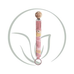 BIBS PACIFIER CLIP A SUCETTES ATTACHE SUCETTE - ROSE