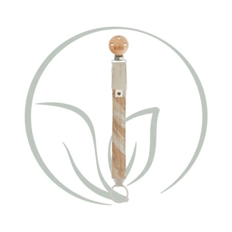 BIBS PACIFIER CLIP A SUCETTES ATTACHE SUCETTE - CAMO SABLE