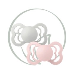 BIBS LOT 2 SUCETTES SUPREME SIZE 1 - HAZE BLOSSOM