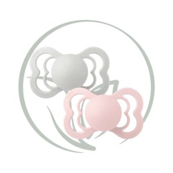 BIBS LOT 2 SUCETTES SUPREME SIZE 2 - HAZE BLOSSOM