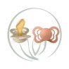 BIBS 02 SUCETTES COUTURE PACIFIER TAILLE 1 0M - VANILLA PEACH
