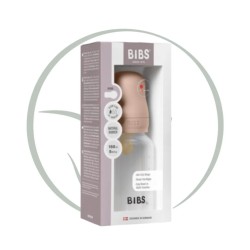 BIBS BIBERON BOTTLE LATEX SLOW FLOW BABY 0M+ 150ML - BLUSH