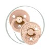 BIBS 2 SUCETTES COLOUR NATURAL RUBBER JASMINE BLUSH - size 1 0m+