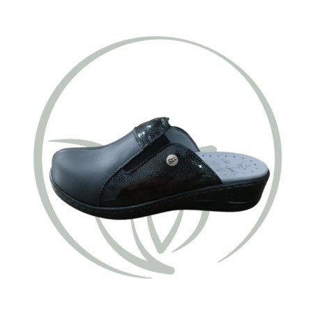 STI LIGHT EV010 SABOT FEMME NOIR VERNIS - 39