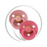 BIBS 2 SUCETTES PACIFIER DUSTY PINK - size 2 6m+