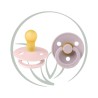 BIBS 2 SUCETTES PACIFIER BLOSSOM DUSKY LILAC - size 2 6m+