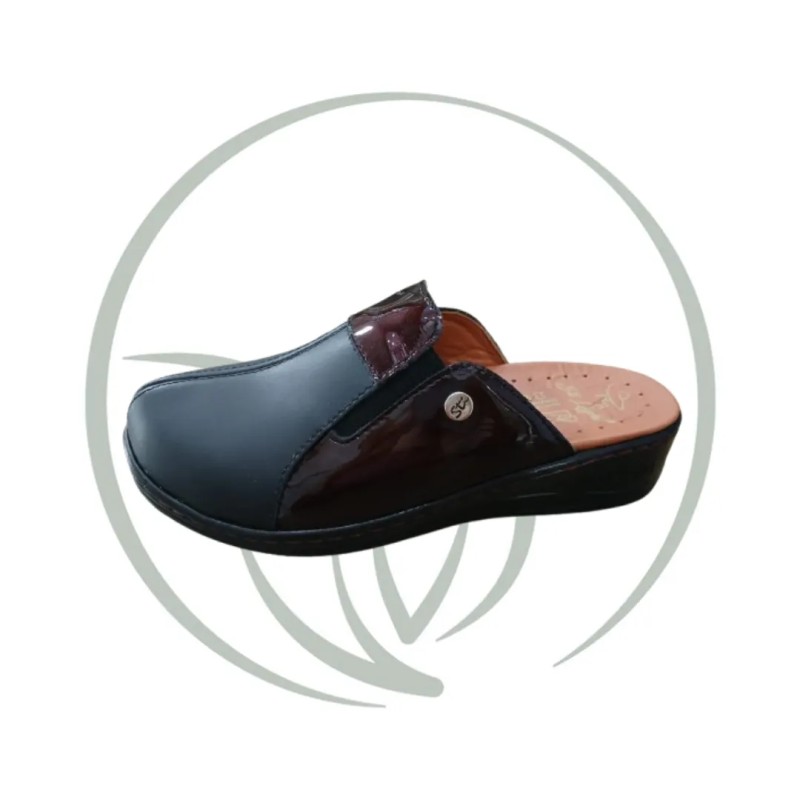 STI LIGHT EV010 SABOT FEMME NOIR BORDEAUX - 39