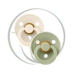 BIBS 2 SUCETTES PACIFIER IVORY SAGE SIZE 3 - size 3