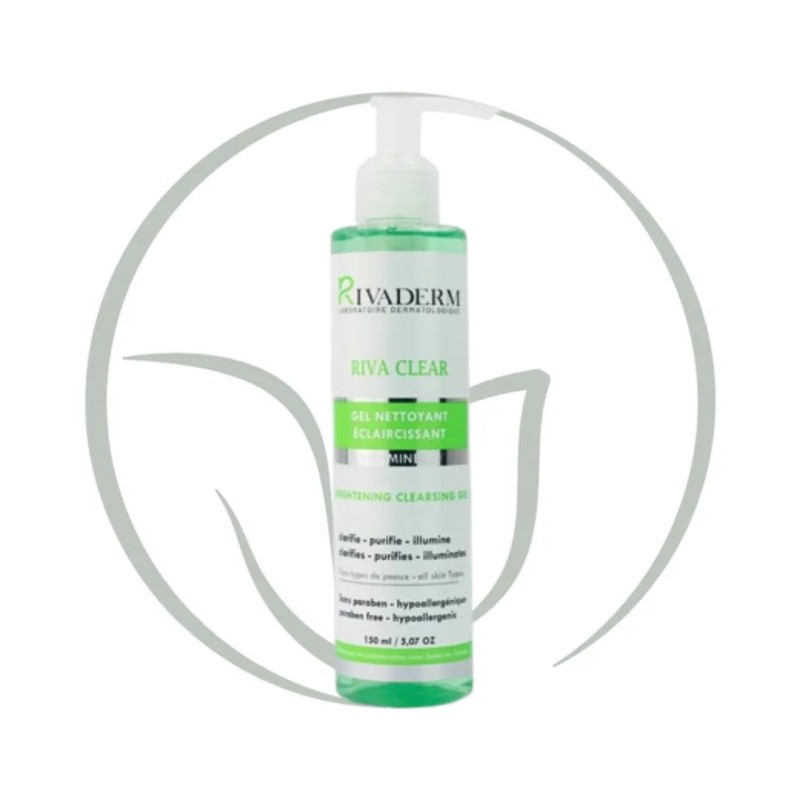 RIVADERM RIVA CLEAR GEL NETTOYANT ECLAIRCISSANT 150ML