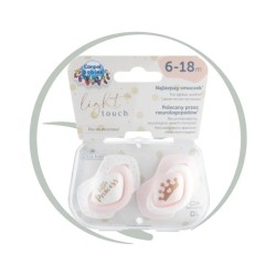 CANPOL BABIES 2 SUCETTES UNIVERSELLES ROYAL BABY 0-18M - 6-18M ROYAL BABY 2/651 ROSE