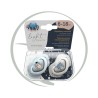 CANPOL BABIES 2 SUCETTES UNIVERSELLES BONJOUR PARIS 0-18M - 6-18M BONJOUR PARIS 22/648 BLEU