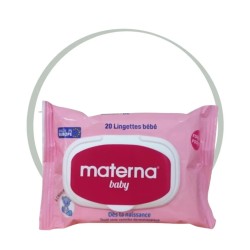 MATERNA BABY LINGETTES BEBE 20 - ROSE