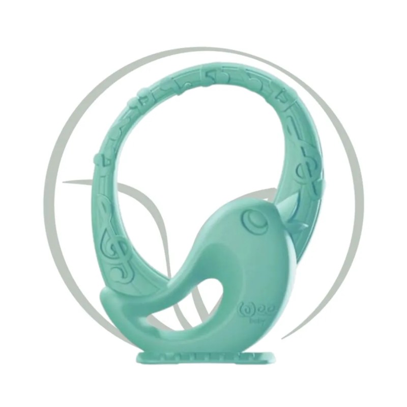 WEE BABY ZOO SILICONE TEETHER - VERT