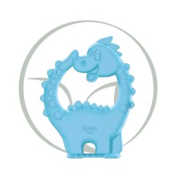 WEE BABY ZOO SILICONE TEETHER - BLEU