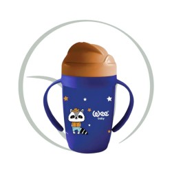 WEE BABY TASSE AVEC PAILLE +6MOIS 265ML - BLEU