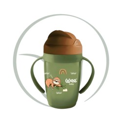 WEE BABY TASSE AVEC PAILLE +6MOIS 265ML - VERT