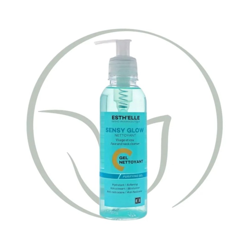 ESTH'ELLE SENSY GLOW GEL NETTOYANT VISAGE ET COU 250ML