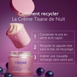 CAUDALIE RESVERATROL LIFT CREME TISANE DE NUIT RECHARGE 50ML